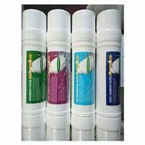 Bộ 4 Lõi Lọc Nước Hàn Quốc 2 Đầu - Lõi Sediment, Pre-Carbon, U/F Membrane, Post Carbon Cho Máy Nóng Lạnh, Lọc Sang Trọng Từ Korea