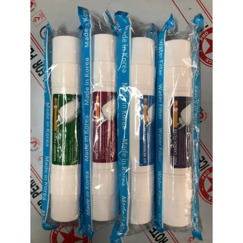 Lõi Lọc Nước Hàn Quốc 1,2,3,4 - Bộ 4 Lõi Lọc Cho Máy Lọc Nước Kangaroo, CNC, MT888 - Made in Korea, Hiệu Quả Cao