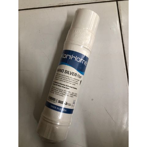 Lõi Lọc Nước NANO SILVER KORIHOME Chính Hãng - Loại Bỏ Vi Khuẩn, An Toàn Cho Sức Khỏe, Tuổi Thọ 12-24 Tháng