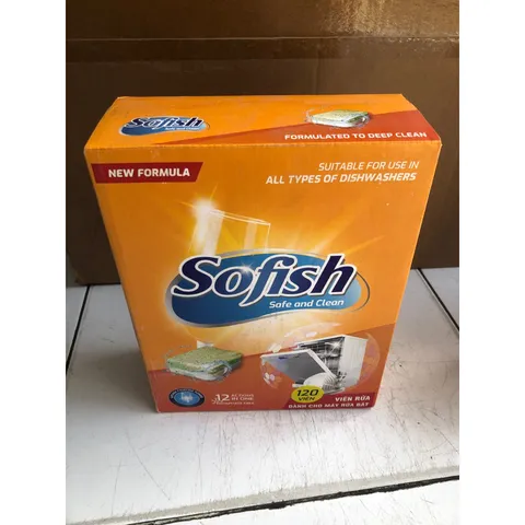 Viên Rửa Bát Sofish 120 Viên Chính Hãng - Hiệu Quả Làm Sạch Tốt Nhất Cho Máy Rửa Chén Bosche, Teka, Hafele và Nhiều Hãng Khác