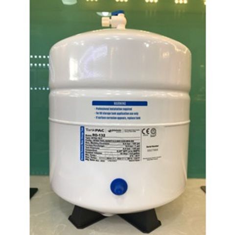 Bình áp thép 10L Đài Loan kèm van - Thay thế cho máy lọc nước RO Kangaroo, Karofi, Aqua - Chất liệu thép không gỉ, bền bỉ