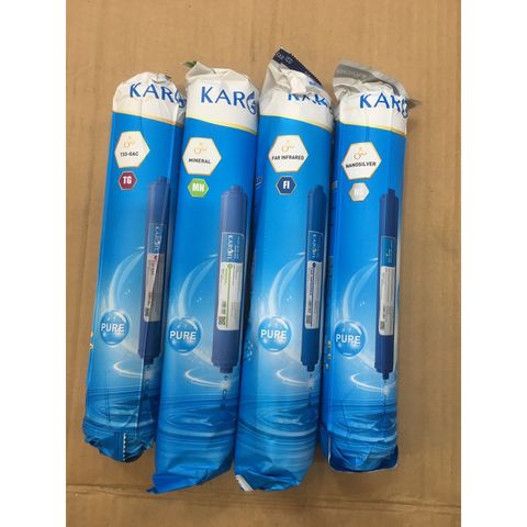 Bộ 4 Lõi Lọc Khoáng Karofi 5678 Chính Hãng - GAC-T33, Mineral, FAR Hồng Ngoại, NANO Silver - Thay Thế Sau 12 Tháng Sử Dụng