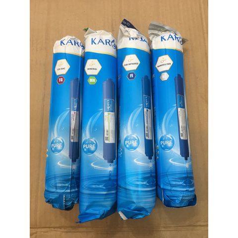 Bộ 4 Lõi Lọc Khoáng Karofi 5678 Chính Hãng - GAC-T33, Mineral, FAR Hồng Ngoại, NANO Silver - Thay Thế Sau 12 Tháng Sử Dụng