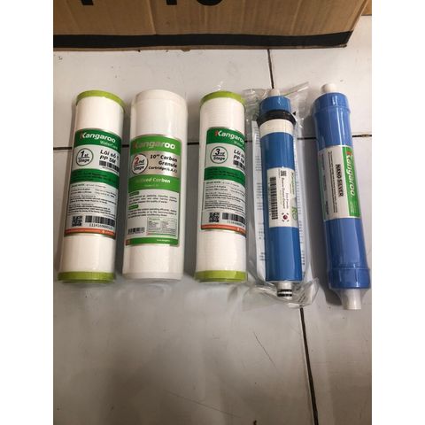 Bộ 5 Lõi Lọc Nước Chính Hãng 12345 KANGAROO - Lọc Sạch Vi Khuẩn, Chất Lượng Cao, Thay Thế Dễ Dàng