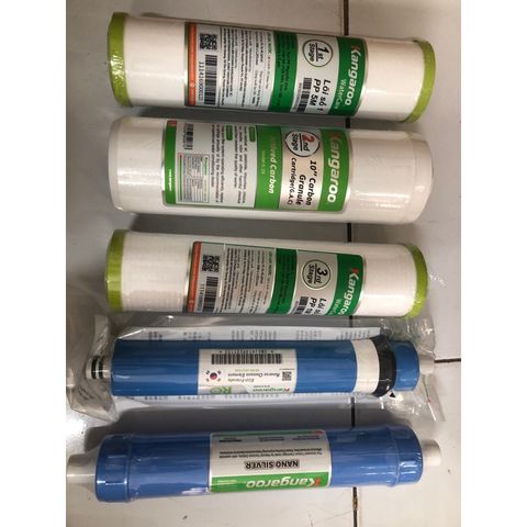 Bộ 5 Lõi Lọc Nước Chính Hãng 12345 KANGAROO - Lọc Sạch Vi Khuẩn, Chất Lượng Cao, Thay Thế Dễ Dàng