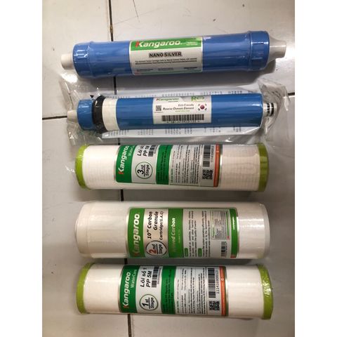 Bộ 5 Lõi Lọc Nước Chính Hãng 12345 KANGAROO - Lọc Sạch Vi Khuẩn, Chất Lượng Cao, Thay Thế Dễ Dàng