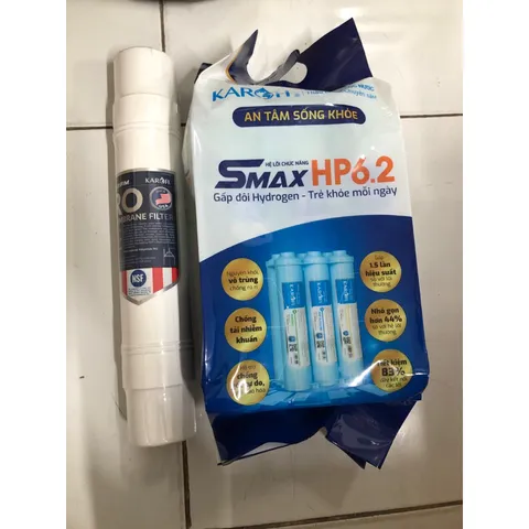 Bộ Lọc Nước Karofi Smax HP 6.2 + Màng RO 100 GPD Purifim USA - Hiệu Suất Cao, An Toàn Cho Sức Khỏe Gia Đình