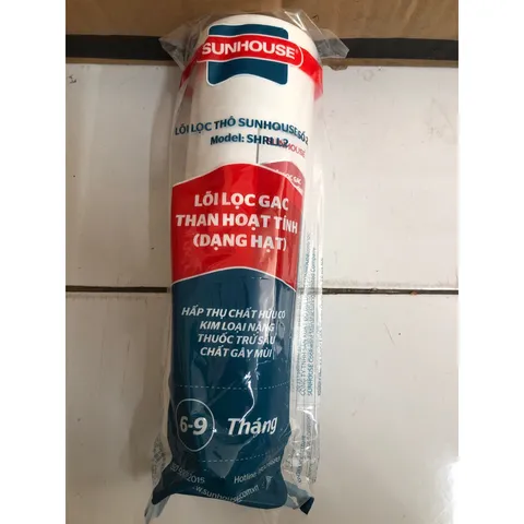 Lõi Lọc Thô số 2 SUNHOUSE G.A.C - Than Hoạt Tính Dạng Hạt - Hấp Thụ Tinh Chất Nước Sạch Nguyên Chất, Hàng Chính Hãng
