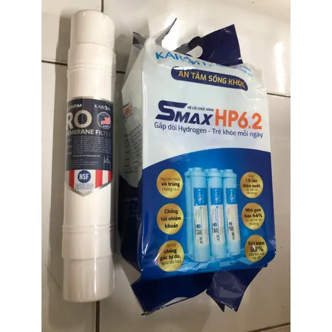 Bộ Lọc Nước Karofi Smax HP 6.2 + Màng RO 100 GPD Purifim USA - Hiệu Suất Cao, An Toàn Cho Sức Khỏe Gia Đình