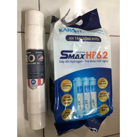 Bộ Lọc Nước Karofi Smax HP 6.2 + Màng RO 100 GPD Purifim USA - Hiệu Suất Cao, An Toàn Cho Sức Khỏe Gia Đình