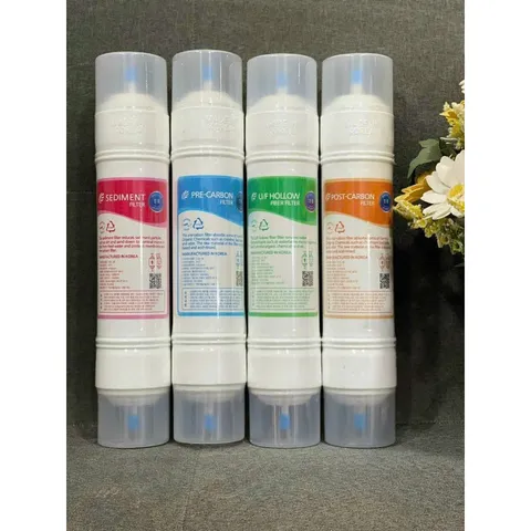 Bộ 4 Lõi Lọc Nước Hàn Quốc - LOẠI ĐẦU I - MADE IN KOREA - Lọc Sạch Vi Khuẩn Cho Máy Lọc Nước Nhập Khẩu