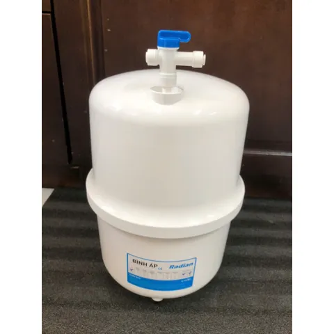 Bình áp Nhựa Radian Karofi 3.2G 7L - Bình chứa nước lọc RO an toàn, bền bỉ, nhỏ gọn để lắp đặt trong gầm bếp - Hàng chính hãng