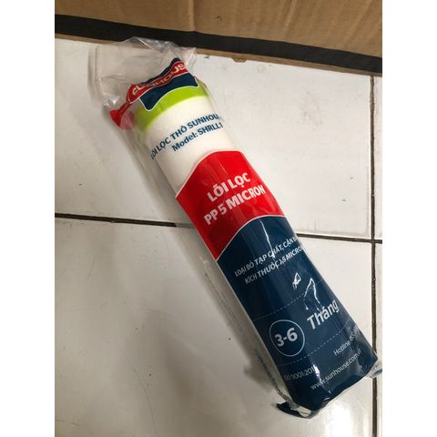 Lõi Lọc Thô SUNHOUSE Số 1 PP5 MICRON - Hàng Chính Hãng, Loại Bỏ Tạp Chất và Kim Loại Nặng, Bảo Vệ Màng Lọc R.O