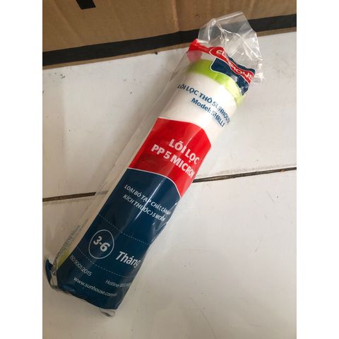 Lõi Lọc Thô SUNHOUSE Số 1 PP5 MICRON - Hàng Chính Hãng, Loại Bỏ Tạp Chất và Kim Loại Nặng, Bảo Vệ Màng Lọc R.O