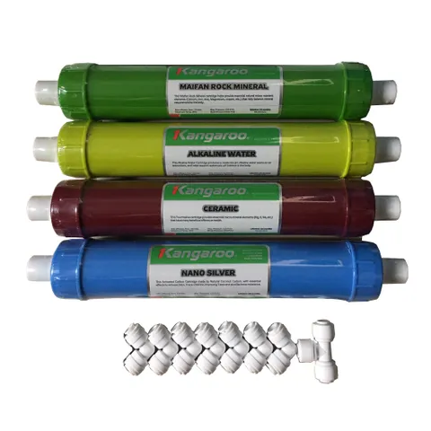 Lõi Lọc Nước RO Kangaroo 5678 Chính Hãng - Lọc Nano Silver, Ceramic, Alkaline, Đá Maifan, Bổ Sung Khoáng Chất Thiên Nhiên