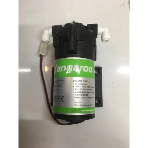 Bơm Tăng Áp KANGAROO 24V Chính Hãng - Thay Thế Cho Máy Lọc Nước RO - Lưu Lượng 600ML/Phút, Áp Suất Trên 100 PSI
