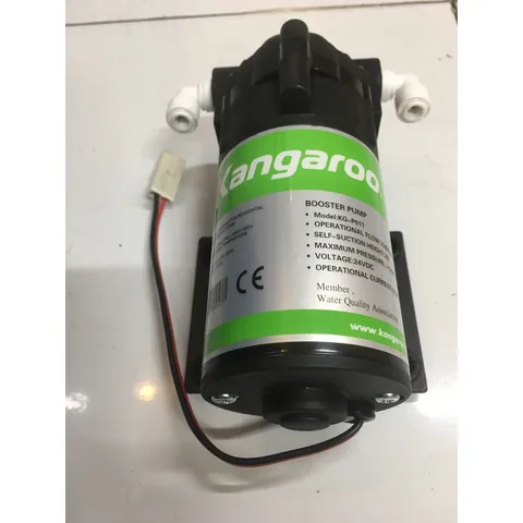 Bơm Tăng Áp KANGAROO 24V Chính Hãng - Thay Thế Cho Máy Lọc Nước RO - Lưu Lượng 600ML/Phút, Áp Suất Trên 100 PSI