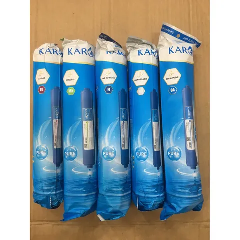 Bộ 5 Lõi Lọc Karofi 56789 Chính Hãng - Lõi T33, Mineral, Far Infrared, Nano Silver, ORP Alkaline - Cải Thiện Chất Lượng Nước Uống