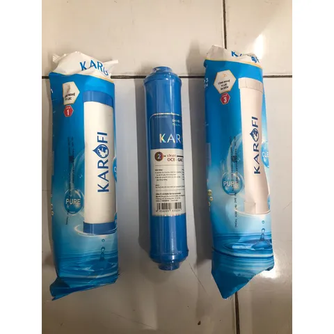 Combo 3 Lõi Lọc KAROFI 123 - Hàng Chính Hãng Thay Thế Nước Cho Model N-e118, B930 - Lọc Bẩn, Độc Tố, Sạch Khuẩn