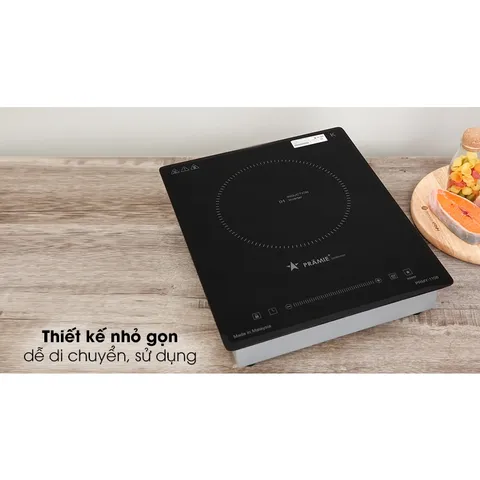 Bếp từ đơn Pramie PRMY-1108 - Nhập Khẩu nguyên chiếc Malaysia - Lắp đặt âm hoặc để nổi - BH 2 năm chính hãng