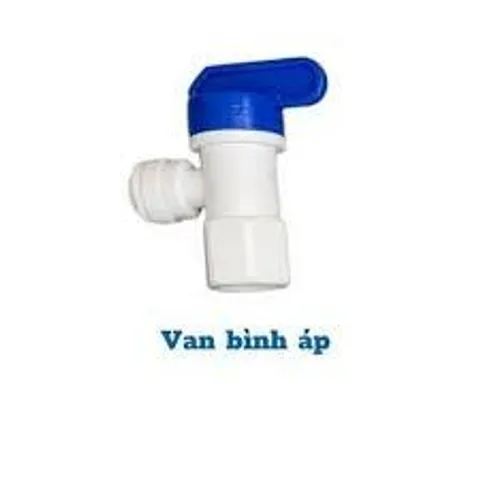 Van Bình Áp Nối Nhanh Dây 6mm - Phụ Kiện Máy Lọc Nước RO, Chất Liệu Nhựa, Khóa Nước, Chống Rò Rỉ, Thiết Kế Tiện Dụng
