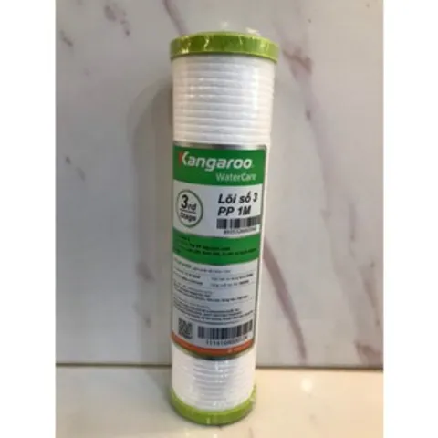 Lõi Lọc Nước Số 3 KANGAROO Chính Hãng - PP 1M Lọc Thô 1 Micron Cho Nước Sạch, Thay Thế 9-12 Tháng