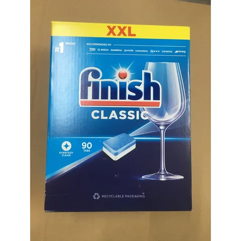 Hộp Viên Rửa  FINISH CLASSIC 90 Viên - Hàng chính hãng - Làm sạch hiệu quả sẽ xử lý tất cả các vết bẩn thức ăn “cứng đầu