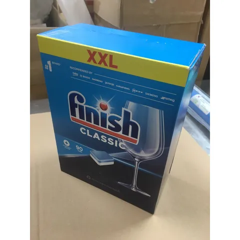 Hộp Viên Rửa  FINISH CLASSIC 90 Viên - Hàng chính hãng - Làm sạch hiệu quả sẽ xử lý tất cả các vết bẩn thức ăn “cứng đầu
