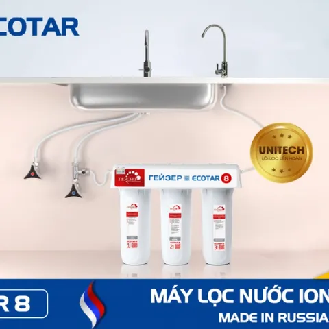Máy lọc nước Geyser Ecotar 8 - Hàng chính hãng LB Nga - Lọc sạch vi rút , vi khuẩn , giữ nguyên khoáng chất cần thiết