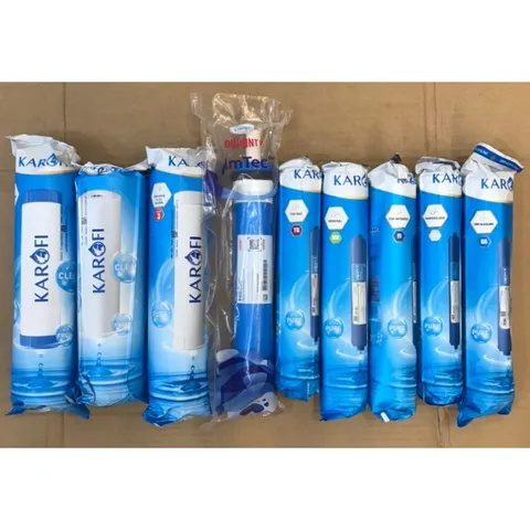 Bộ 9 Lõi Lọc Nước KAROFI Chính Hãng - Lọc Sạch Vi Rút, Vi Khuẩn, Nước Sạch Tinh Khiết Cho Gia Đình