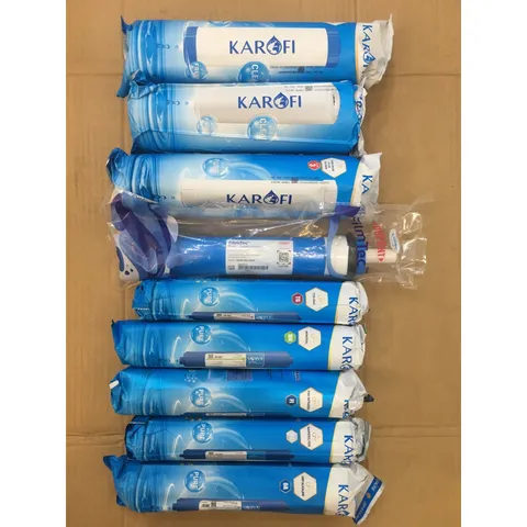 Bộ 9 Lõi Lọc Nước KAROFI Chính Hãng - Lọc Sạch Vi Rút, Vi Khuẩn, Nước Sạch Tinh Khiết Cho Gia Đình