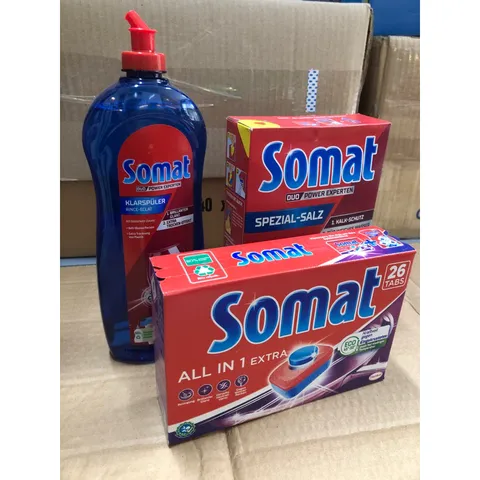 [Combo] 3 Sản Phẩm SOMAT [ Hộp 26 Viên - Muối 1,2KG - Bóng 750ML] - Hàng chính hãng
