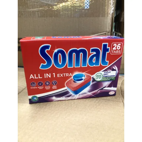 Viên rửa chén SOMAT Hộp 26 Viên ALL IN1 Extra - Chuyên dùng cho các máy rửa