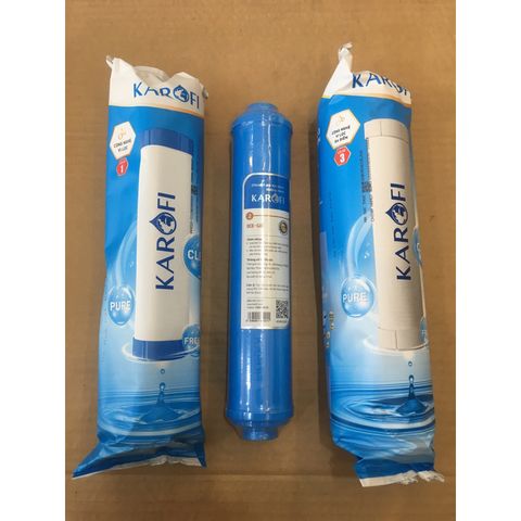 Lõi Lọc Karofi Số 1-2-3 Chính Hãng Thay Thế Cho Máy Lọc N-e118, N-e239, N7RO, E8RO, E9RO - Bộ 3 Lõi Lọc Nước Chất Lượng Cao