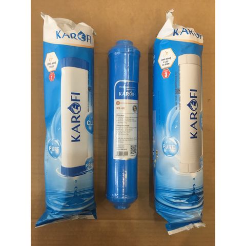 Lõi Lọc Karofi Số 1-2-3 Chính Hãng Thay Thế Cho Máy Lọc N-e118, N-e239, N7RO, E8RO, E9RO - Bộ 3 Lõi Lọc Nước Chất Lượng Cao