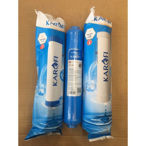 Lõi Lọc Karofi Số 1-2-3 Chính Hãng Thay Thế Cho Máy Lọc N-e118, N-e239, N7RO, E8RO, E9RO - Bộ 3 Lõi Lọc Nước Chất Lượng Cao