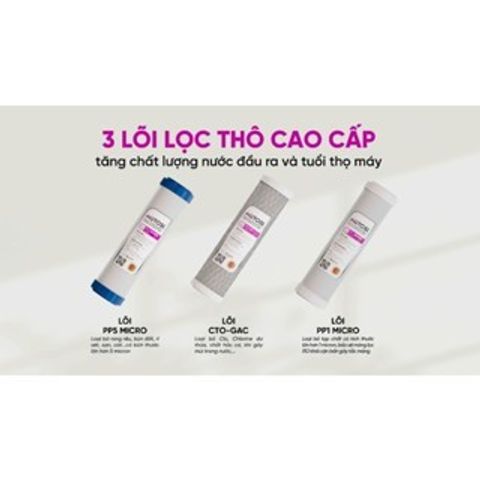 Bộ 3 Lõi Lọc MUTOSI Chính Hãng - Thay Thế Cho Máy Lọc Nước MP-290SK, MP-S99, MP-U66 - Lọc Sạch Tạp Chất, Bảo Vệ Sức Khỏe