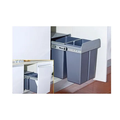Thùng rác EUROGOLD BL300 gắn cánh âm tủ - An toàn, tiện lợi, thiết kế sạch sẽ cho không gian bếp gọn gàng.