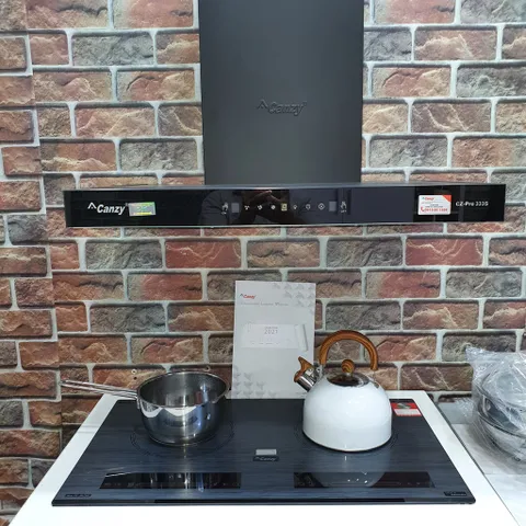Hút mùi chữ T Canzy CZ PRO 333SG - Điều khiển cảm ứng kiểu cảm ứng 3 tốc độ và chế độ vẫy tay - BH 3 năm