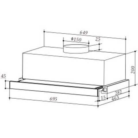 Máy Hút Mùi Âm Tủ Sevilla SV-E700 70CM - Thiết Kế Sang Trọng, Tiết Kiệm Điện Năng và Bền Bỉ cho Nhà Bếp