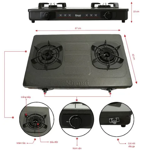 Bếp gas dương Rinnai RV-715Slim-G 606933