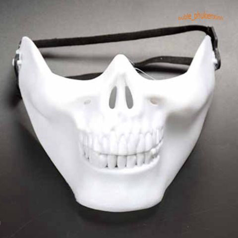 Mặt Nạ Đầu Lâu Hóa Trang Cá Tính - Phụ Kiện Halloween Độc Đáo Dành Cho Tiệc Tùng và Biểu Diễn Nghệ Thuật