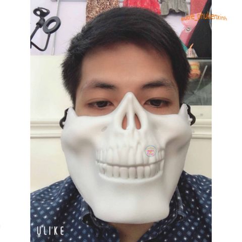 Mặt Nạ Đầu Lâu Hóa Trang Cá Tính - Phụ Kiện Halloween Độc Đáo Dành Cho Tiệc Tùng và Biểu Diễn Nghệ Thuật