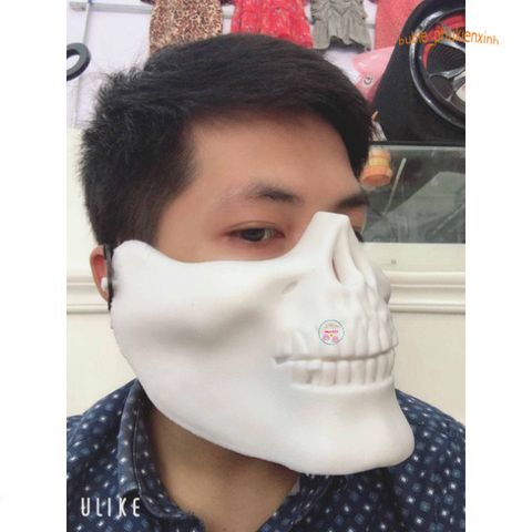 Mặt Nạ Đầu Lâu Hóa Trang Cá Tính - Phụ Kiện Halloween Độc Đáo Dành Cho Tiệc Tùng và Biểu Diễn Nghệ Thuật