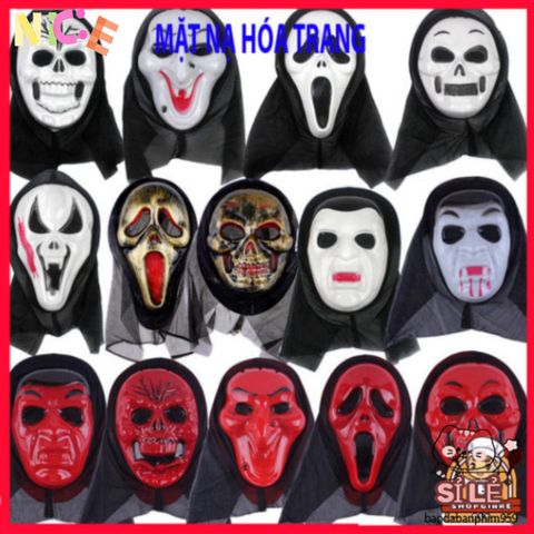 Mặt Nạ Scream Đen Halloween - Phụ Kiện Thời Trang Kinh Dị Độc Đáo Cho Tiệc Hóa Trang, Cosplay và Dịp Lễ Ma Quái