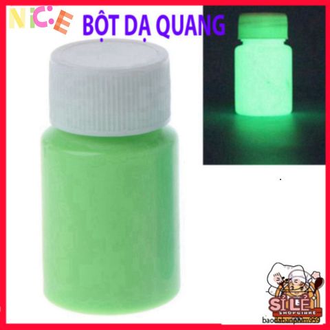 Bộ 8 Chai Bột Màu Huỳnh Quang 15g - Sơn Phát Sáng Trong Bóng Tối, Chất Liệu An Toàn, Dùng Trong Nghệ Thuật Trang Trí