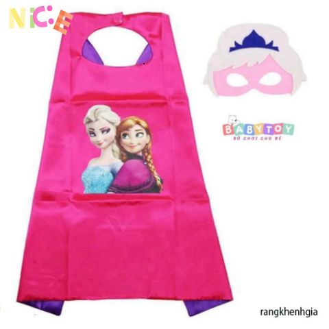 Bộ Trang Phục Halloween Áo Choàng Siêu Nhân Spider-Man và Công Chúa Elsa Cho Bé - Mặt Nạ Kèm Theo, Dành Cho Trẻ Từ 2-8 Tuổi