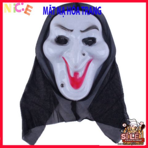 Mặt Nạ Scream Đen Halloween - Phụ Kiện Thời Trang Kinh Dị Độc Đáo Cho Tiệc Hóa Trang, Cosplay và Dịp Lễ Ma Quái