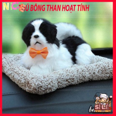 Gối Thú Bông Mèo Hoa Cúc Trắng Vàng - Khử Mùi và Lọc Không Khí Cho Xe Ô Tô - Phụ Kiện Dễ Thương, Tăng Cảm Giác Thoải Mái