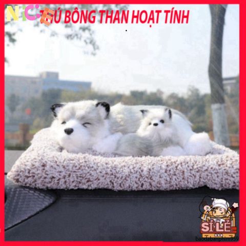 Gối Thú Bông Mèo Hoa Cúc Trắng Vàng - Khử Mùi và Lọc Không Khí Cho Xe Ô Tô - Phụ Kiện Dễ Thương, Tăng Cảm Giác Thoải Mái